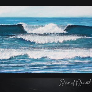 Acrylgemälde auf Leinwand „Swell“ von Künstler David Quant